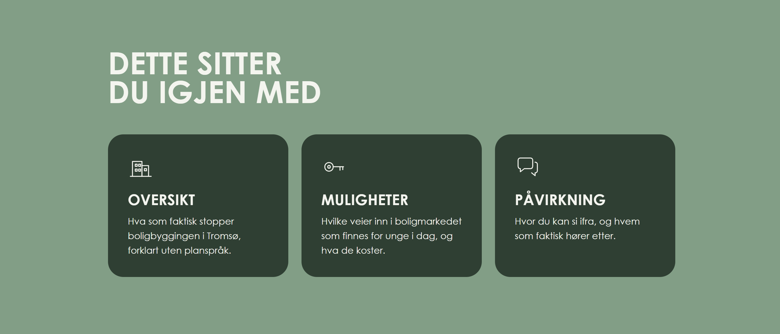 Informasjon om hva du får ut av arrangementet
